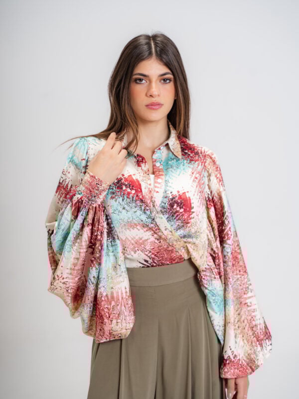 Balloon Sleeves Blouse | Shades of Caramel
