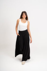 Wide Leg Pants | Black - M