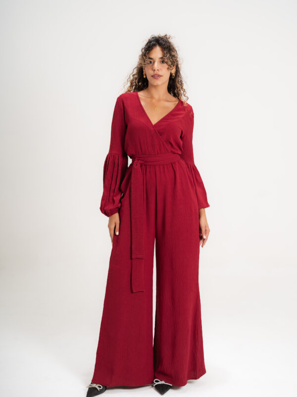 Moana Jumpsuit | Dark Red
