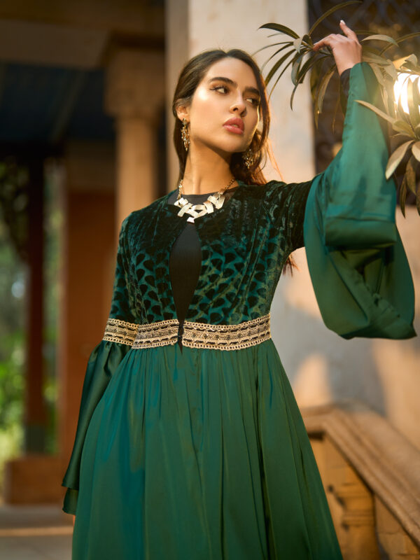 Adyra Kaftan | Dark Green