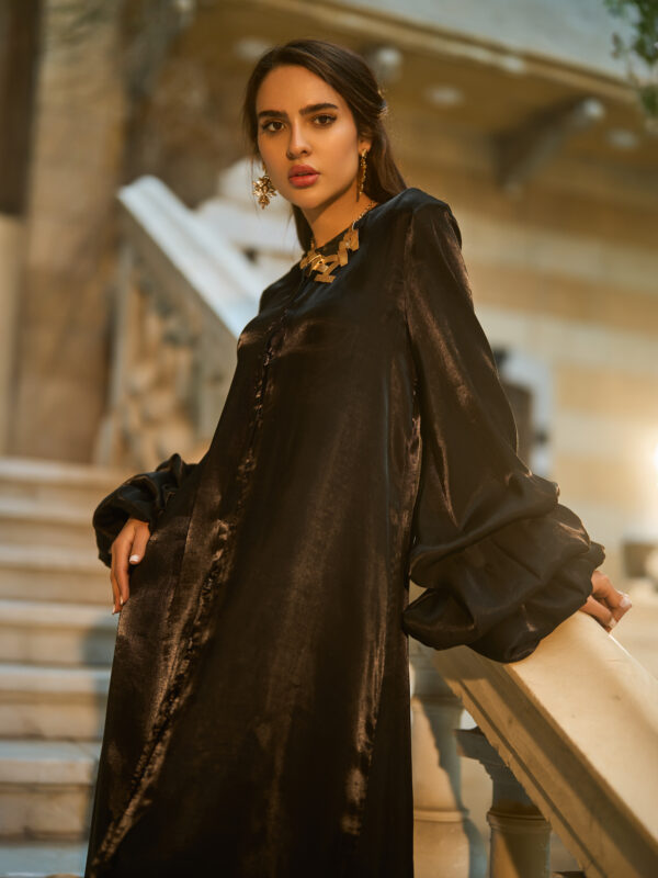 Thuraya Kaftan | Black