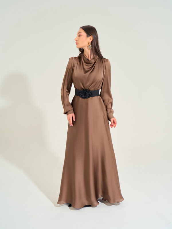 Athena Dress | Maple Caramel Brawn