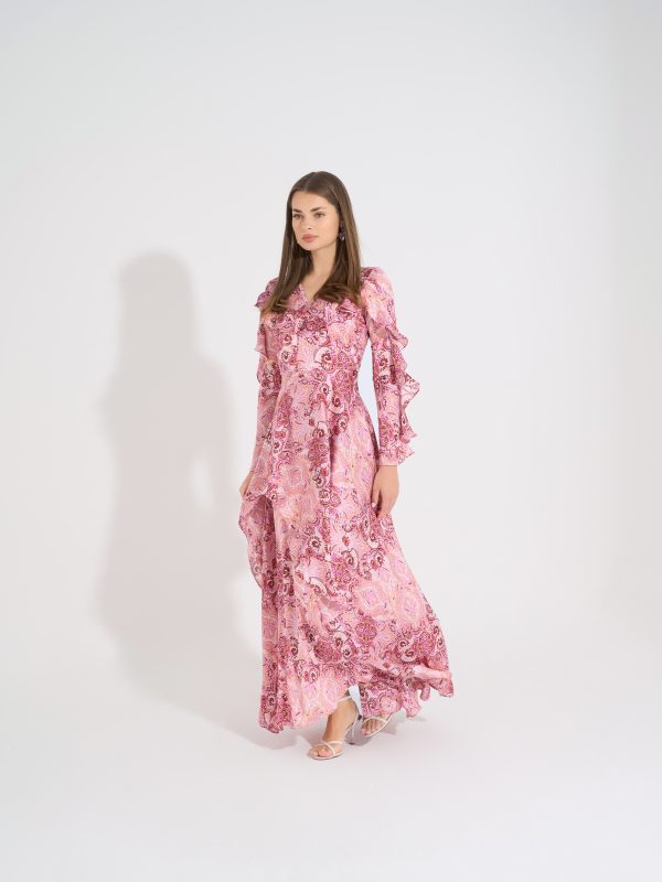 Aishwarya Dress | Pink X Red