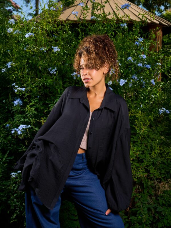 Sasha Linen Shirt | Black