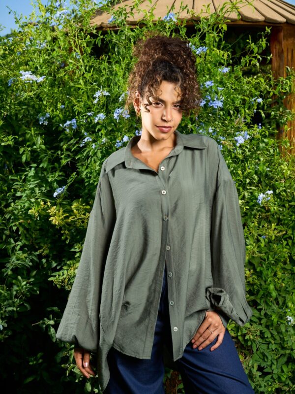 Sasha Linen Shirt | Olive